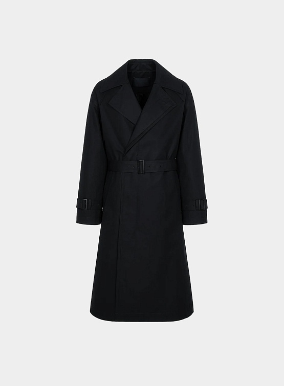 Тренч JUUN.J Bentail Hidden Double Trench Coat Black