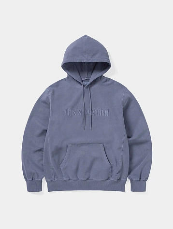 Худи thisisneverthat Overdyed Embroidery Purple Grey