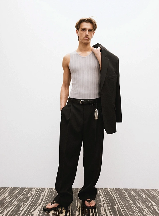 Брюки Recto Double Pleated Wide Black