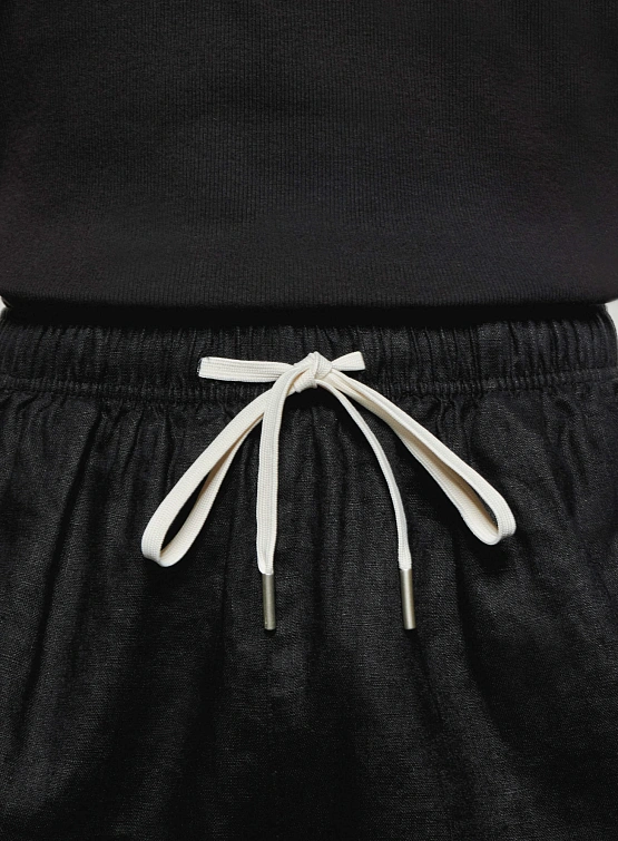 Шорты MKI MIYUKI ZOKU Linen Shorts Black
