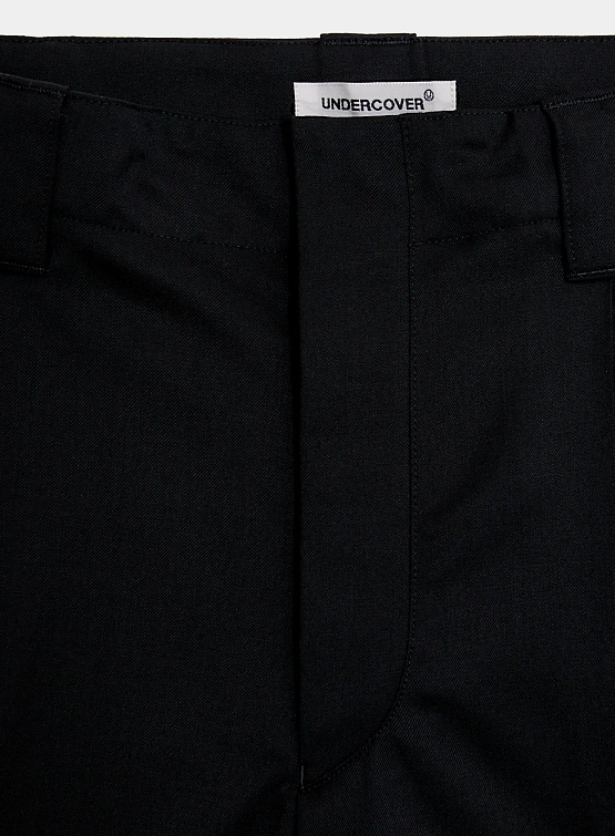 Брюки UNDERCOVER Pleated Wool Trousers Black