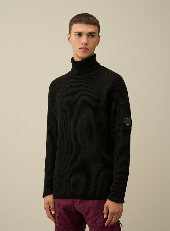 Свитер C.P. Company Lambswool GRS Roll Neck Full Knit Black