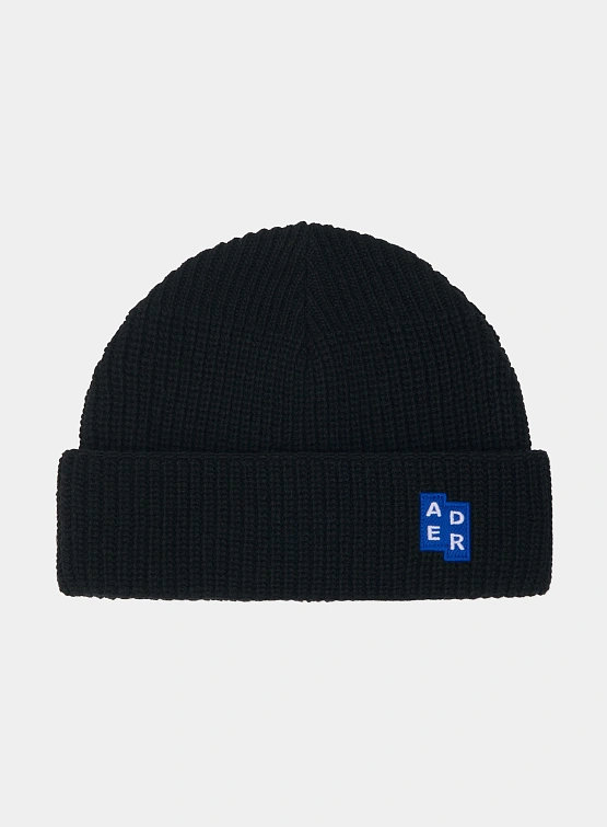 Шапка ADERERROR Sig BL Tag Beanie 01 Black