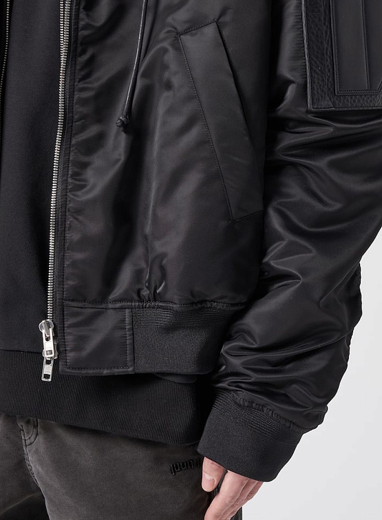 Куртка JUUN.J Hood Detachable MA-1 Jumper Black