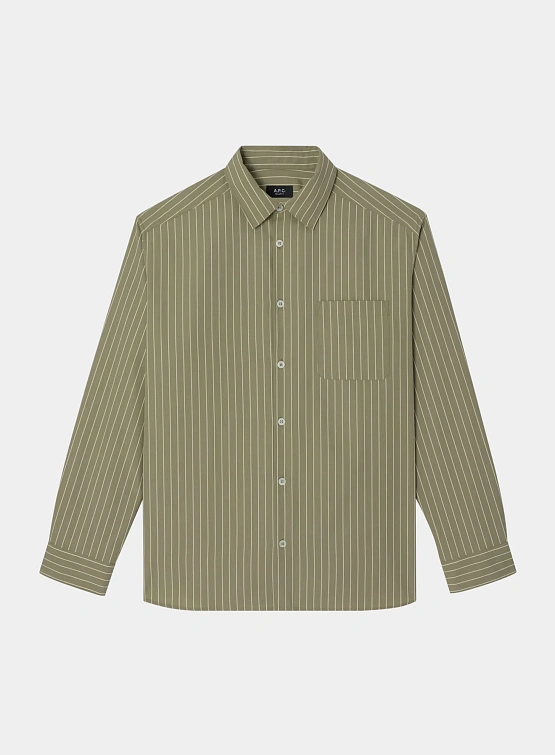 Рубашка A.P.C. Malo Shirt Khaki