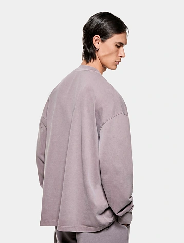 Лонгслив MKI MIYUKI ZOKU Uniform Pigment Raisin