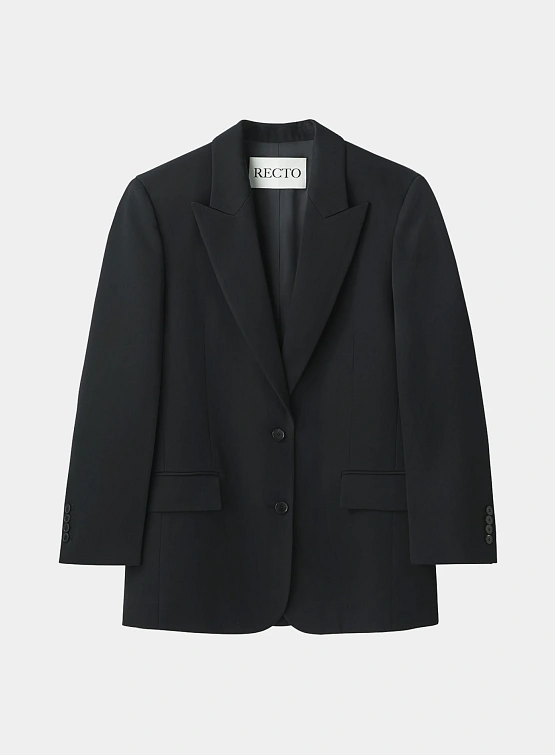 Женский пиджак Recto Structure Wool Tailored Black