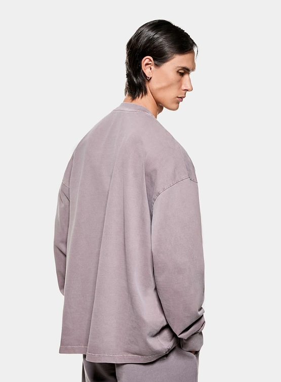 Лонгслив MKI MIYUKI ZOKU Uniform Pigment Raisin