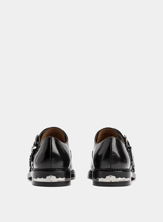Дерби TOGA Double Monk Strap Polido Black