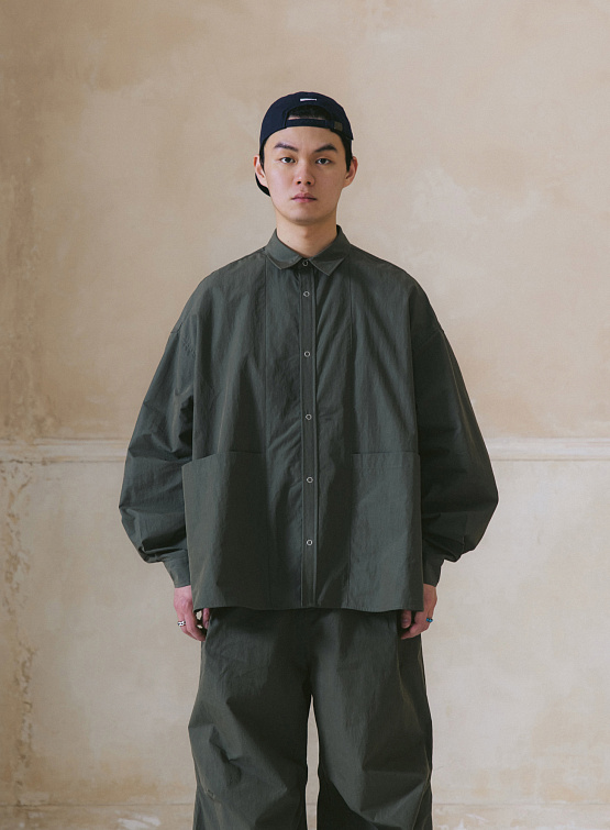 Рубашка ANGLAN Steric CN Multi Pocket Shirt Khaki