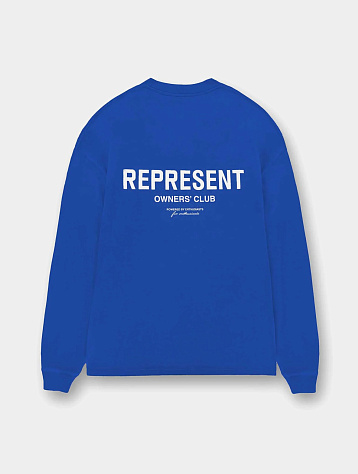 Лонгслив Represent Clo Owners Club Ls T-Shirt Cobalt