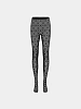 Женские колготки Marine Serre Moonogram Mesh Flock Black