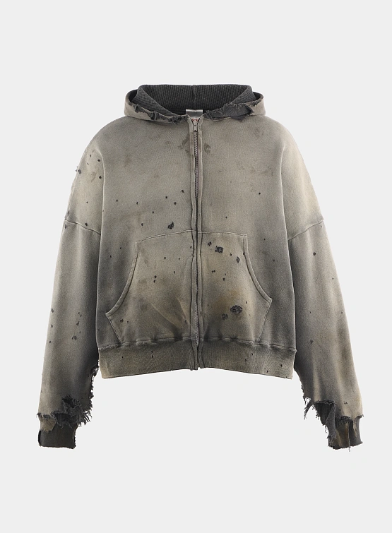 Зип-худи SAINT MXXXXXX Zip Hoodie Double Face Black