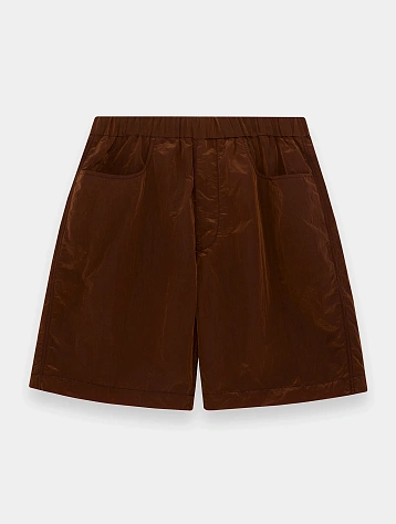 Шорты RANRA Stroller Shiny Nylon Bronze Brown