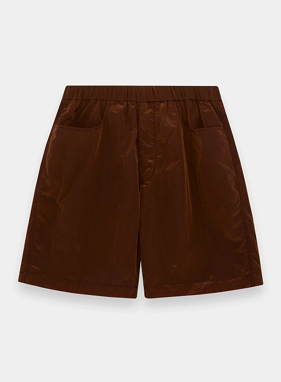 Шорты RANRA Stroller Shiny Nylon Bronze Brown