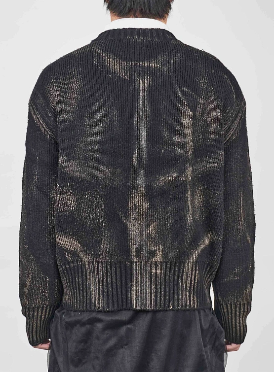 Кардиган JUNTAE KIM Painted Corset Knit Black