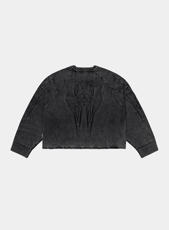 Свитер AJOBYAJO Cross Symbol Cropped Charcoal