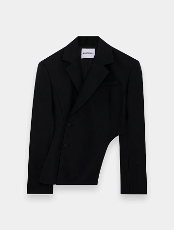 Женский блейзер MARRKNULL Black Dislocation Suit Black