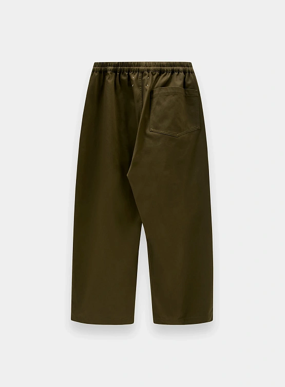 Брюки Maison Margiela Pleated Drawstring Khaki