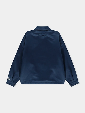 Куртка YESEYESEE Logo Applique Satin Coach Navy