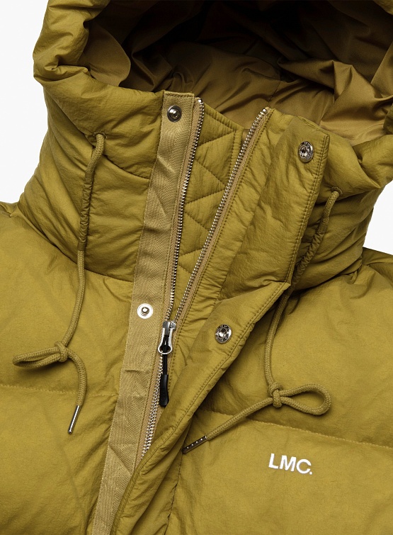 Пуховик LMC Hooded Puffer Duck Down Parka Mustard