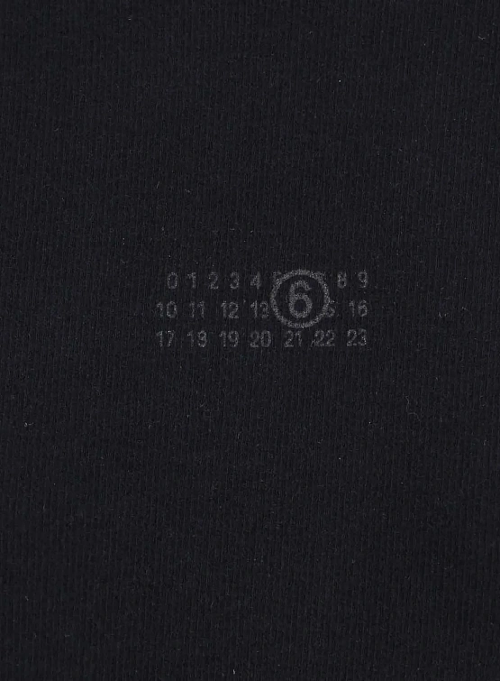 Женская футболка MM6 Maison Margiela Press Logo Black