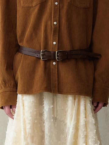 Ремень EPINGLER  2-Line Leather Brown