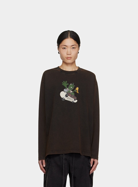 Лонгслив ABRA Devil Longsleeve Brown Wash