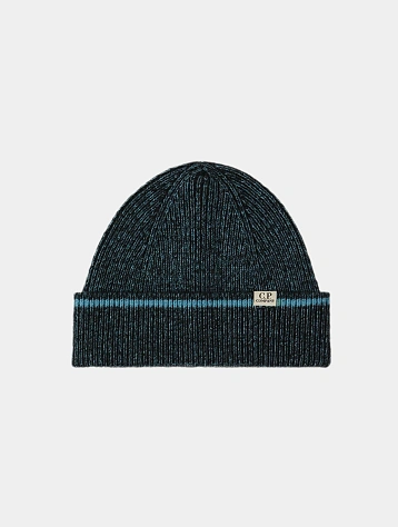 Шапка C.P. Company Fleece Knit Beanie Aegean Blue