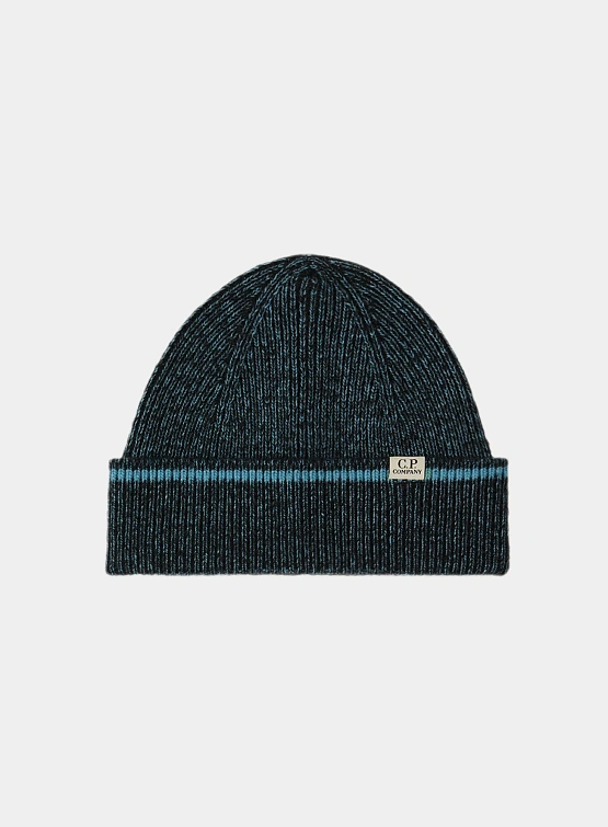Шапка C.P. Company Fleece Knit Beanie Aegean Blue