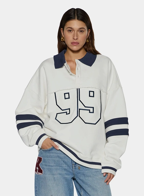 Женское поло Ksubi 99 Boyfriend Polo Vintage White