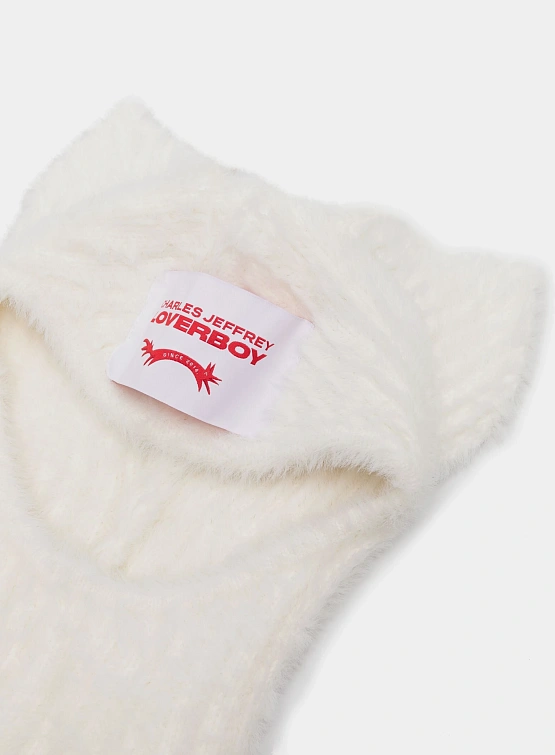 Балаклава Charles Jeffrey Loverboy Fluffy Ears White