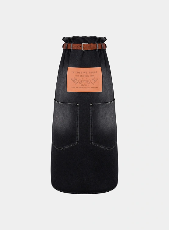 Женская юбка MOSCHINO Denim Skirt Black