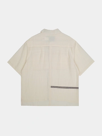 Рубашка Jungles Jungles Weave Trim Button Up Cream