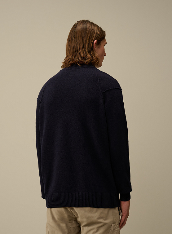 Халф-зип C.P. Company Lambswool GRS Knit Nightshade