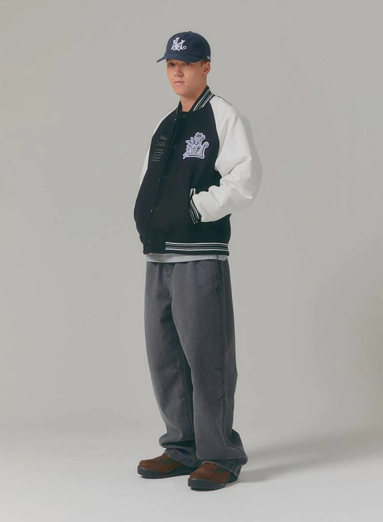 Бомбер LMC Union Angel Varsity Jacket Black