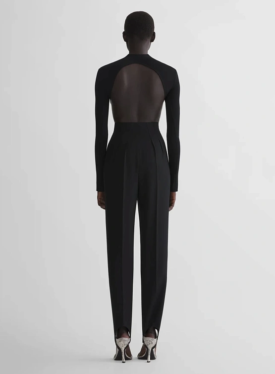 Женские брюки MUGLER Tuxedo Cigarette Stirrup Black