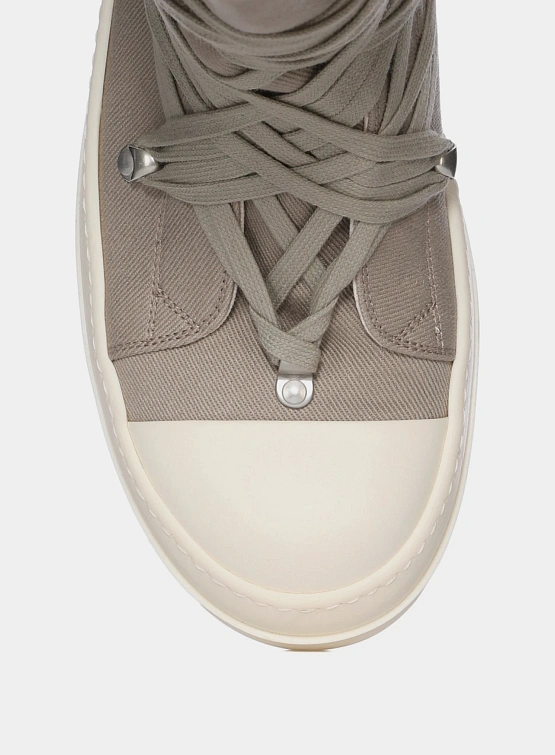 Кеды RICK OWENS DRKSHDW Megalaced Low Dirty Pearl/Milk