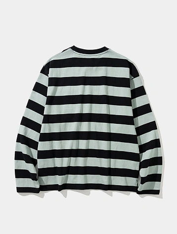 Лонгслив Uniform Bridge Naval Stripe Pocket L/S Tee Mint