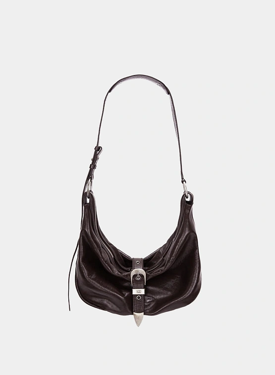 Сумка MARGESHERWOOD Belted Hobo Medium Dark Brown