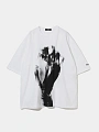 футболка undercover graphic print faust band white