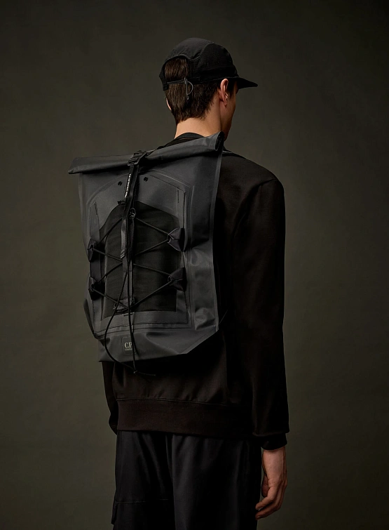 Рюкзак C.P. Company The Metropolis Series Rubber Reps Roll Black