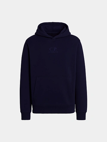 Худи C.P. Company Brushed and Emerized Diagonal Nightshade