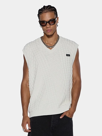 Жилет Ksubi Turncable Knitted Vintage White