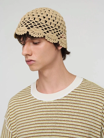 Панама Song for the Mute Crochet Beige