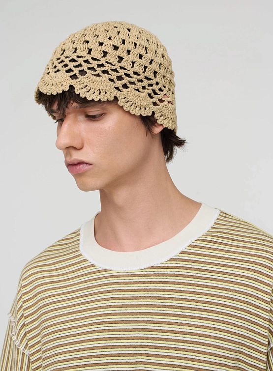 Панама Song for the Mute Crochet Beige