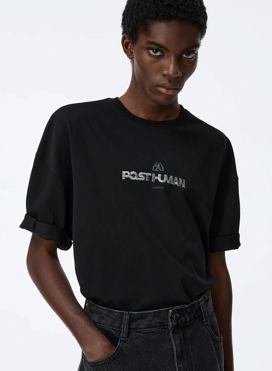 Футболка ADERERROR Post Human Product. 48 Black