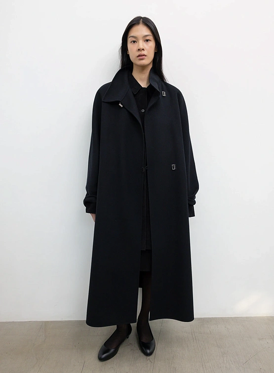 Женское пальто LE17SEPTEMBRE Snap Closure Handmade Black