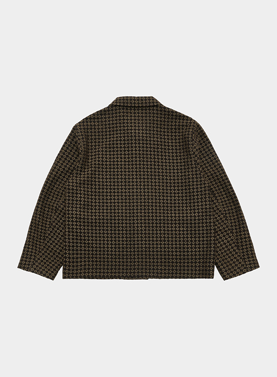 Овершот AMOMENTO Jacquard Pocket JACKET Brown