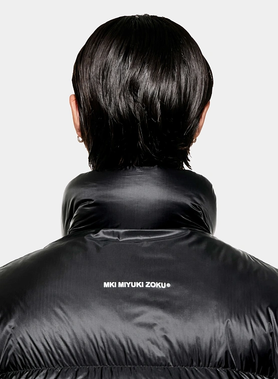 Пуховик MKI MIYUKI ZOKU Translucent Funnel Neck Bubble Black